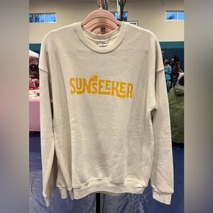 SUN SEEKER Graphic Unisex Fleece Pullover Relaxed Fit